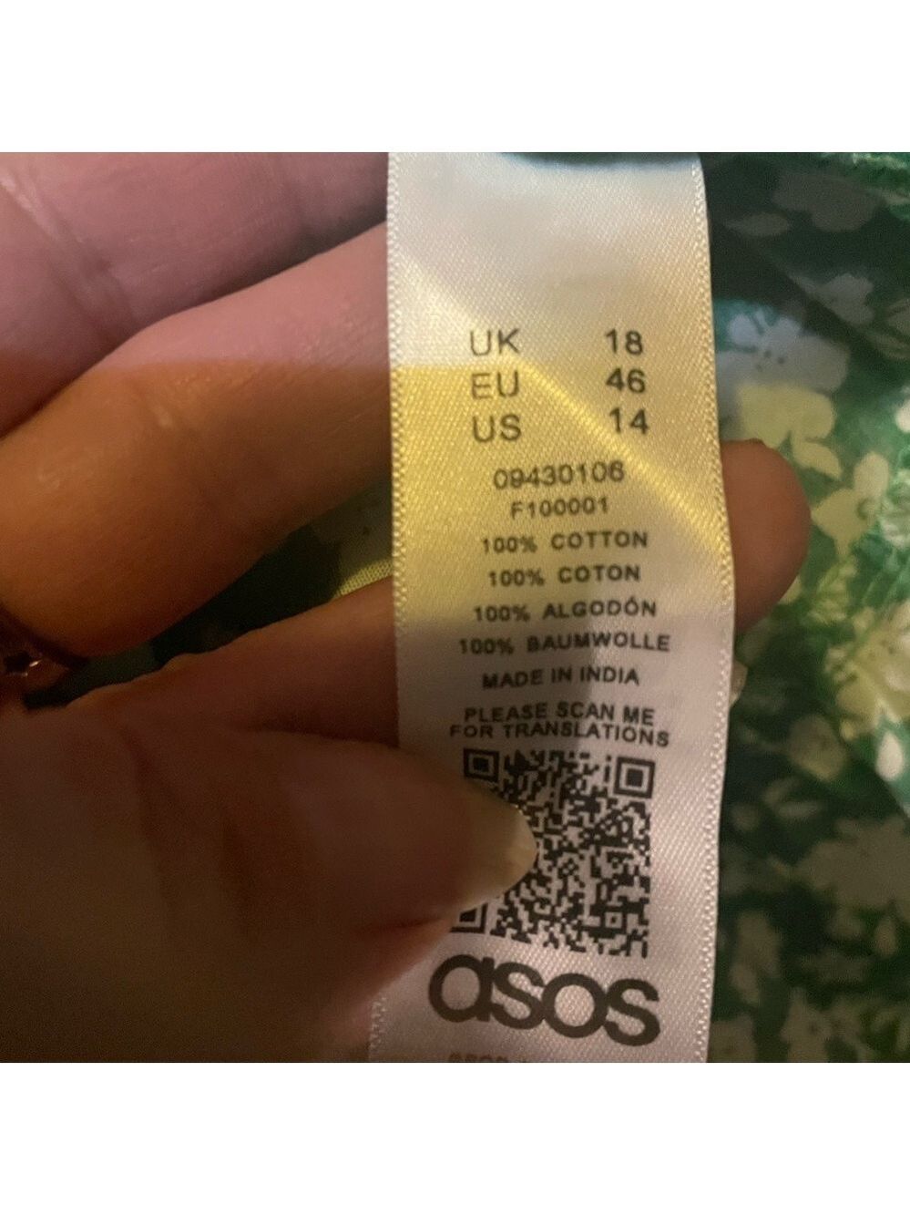 Asos Womens Puff Short Sleeve Tie Up Back Tiered Mini Dress 14 - Picture 3 of 5